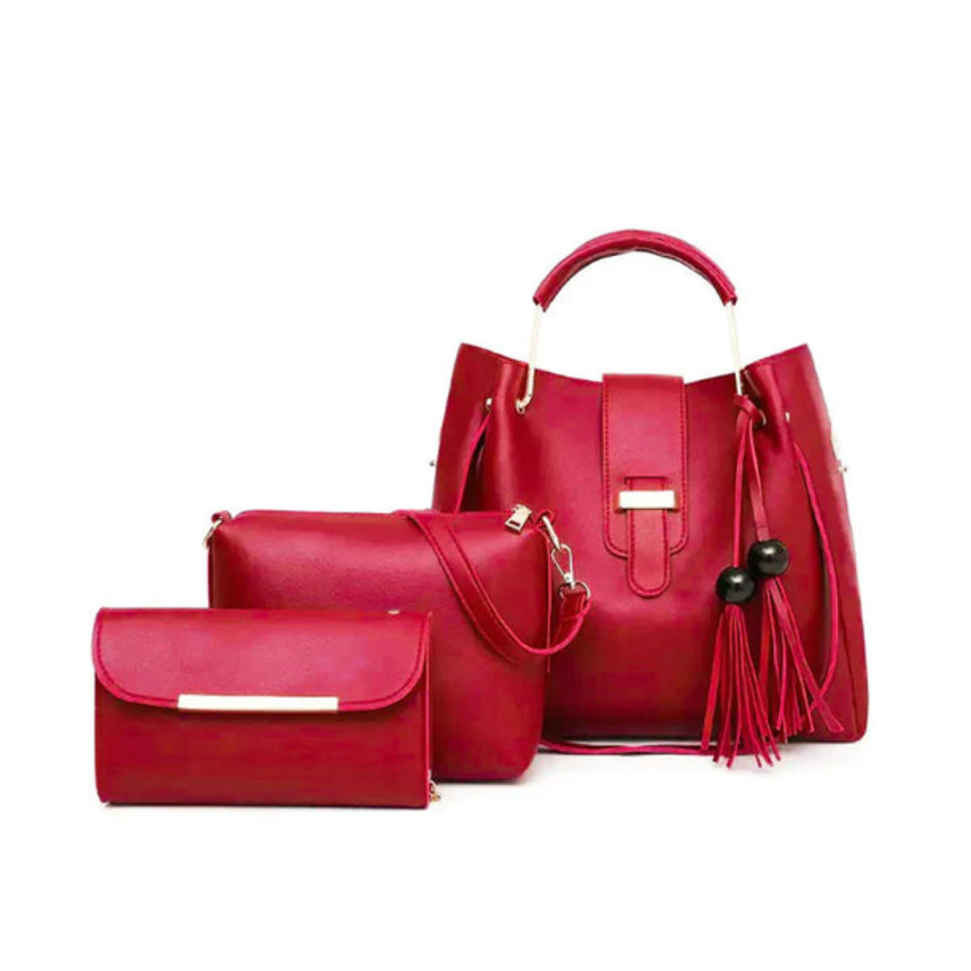 Elegant Tote 3-Piece-Beige