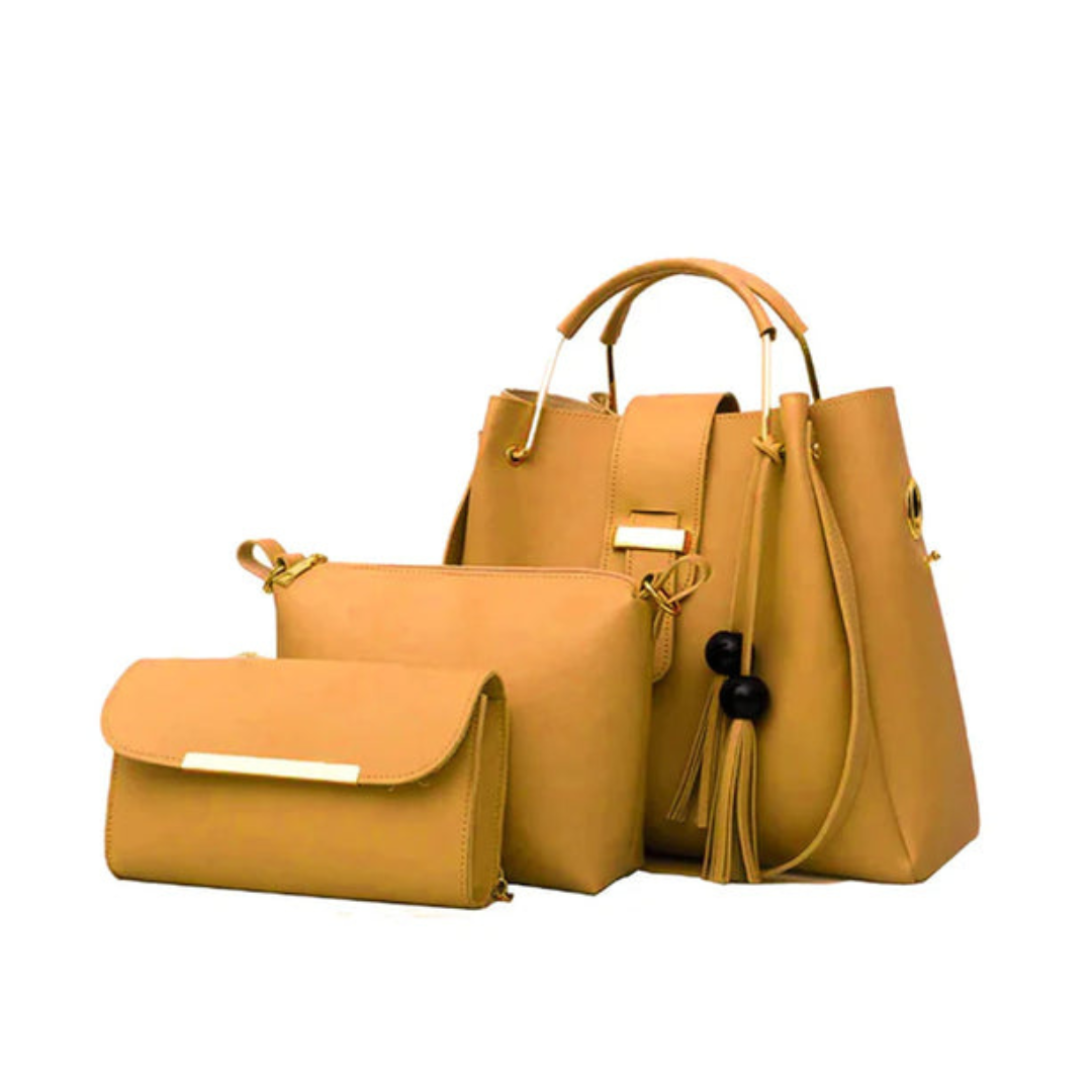 Elegant Tote 3-Piece-Green