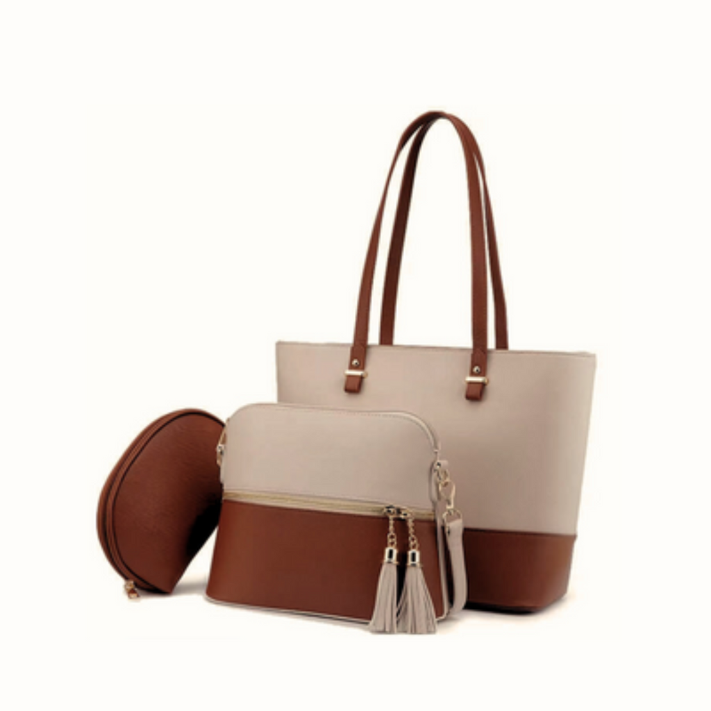 Contrass 3PC - White Brown